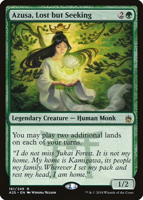 Masters 25 - 161 - Azusa, Lost but Seeking - Rare - G - Non-foil