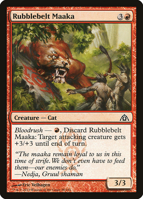 Dragon's Maze - 38 - Rubblebelt Maaka - Common - R - Non-foil