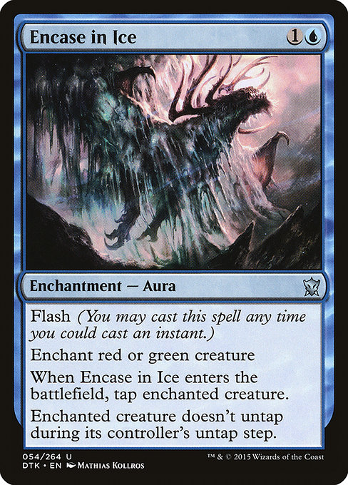 Dragons of Tarkir - 54 - Encase in Ice - Uncommon - U - Non-foil