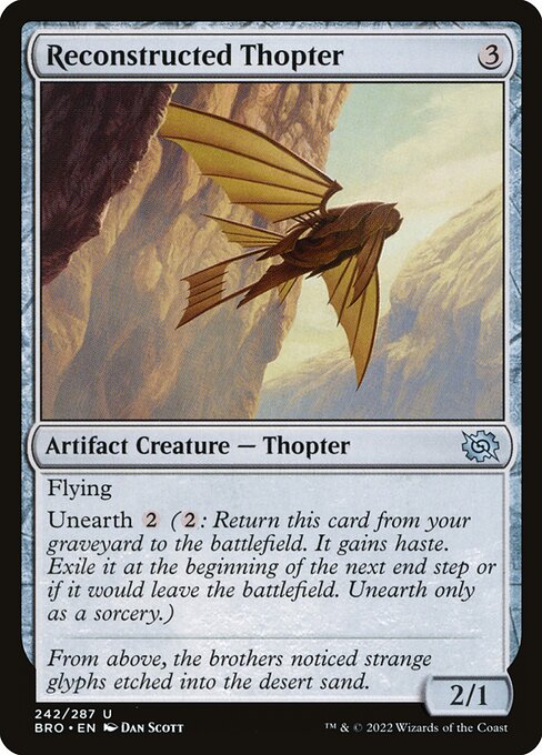 The Brothers' War - 242 - Reconstructed Thopter - Uncommon - C - Non-foil