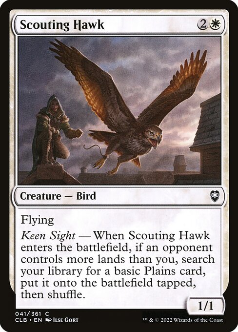 Commander Legends: Battle for Baldur's Gate - 41 - Scouting Hawk - Common - W - Non-foil