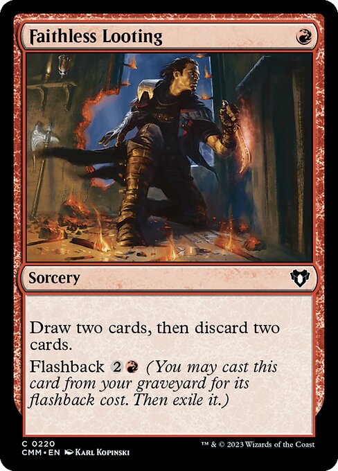 Commander Masters - 220 - Faithless Looting - Common - R - Non-foil