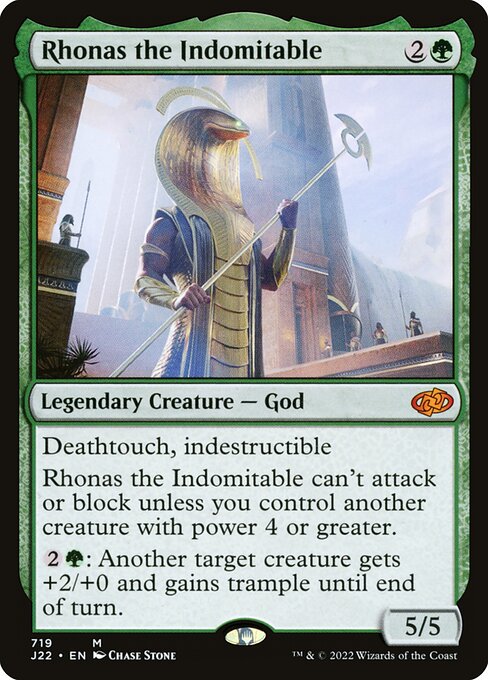 Jumpstart 2022 - 719 - Rhonas the Indomitable - Mythic - G - Non-foil