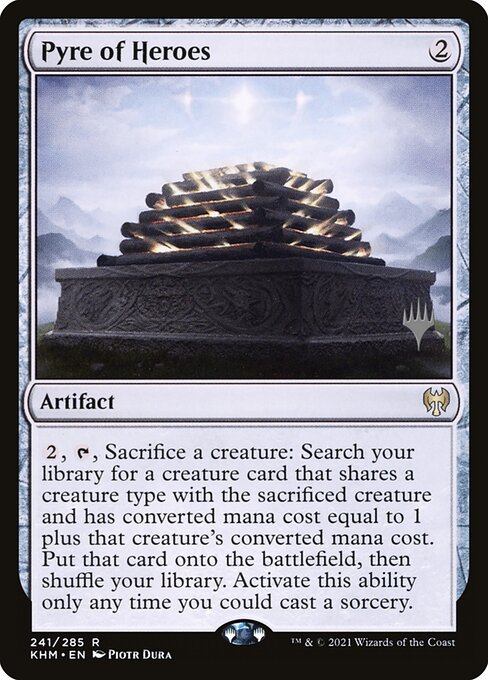 Kaldheim Promos - 241p - Pyre of Heroes - Rare - C - Foil - Promo