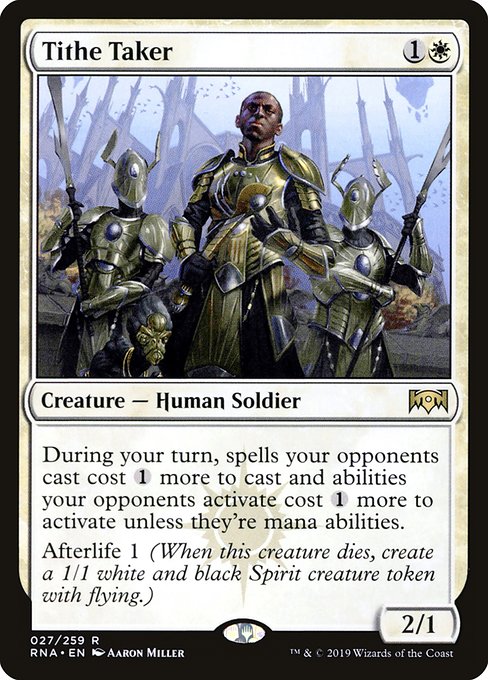Ravnica Allegiance - 27 - Tithe Taker - Rare - W - Non-foil