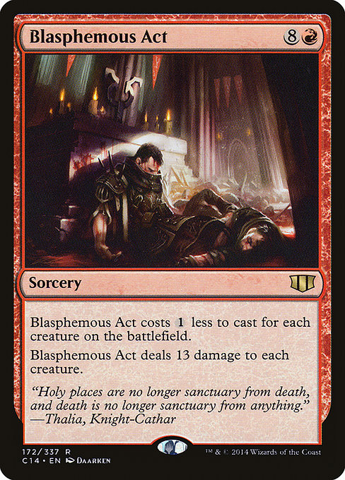 Commander 2014 - 172 - Blasphemous Act - Rare - R - Non-foil