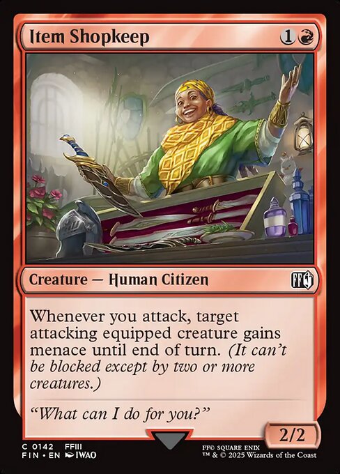 Final Fantasy - 142 - Item Shopkeep - Common - R - Foil