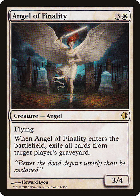 Commander 2013 - 4 - Angel of Finality - Rare - W - Non-foil