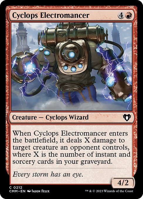 Commander Masters - 212 - Cyclops Electromancer - Common - R - Non-foil