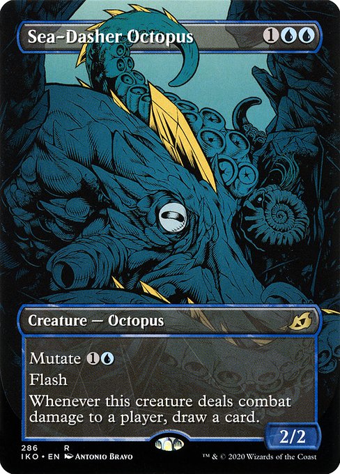 Ikoria: Lair of Behemoths - 286 - Sea-Dasher Octopus - Rare - U - Non-foil