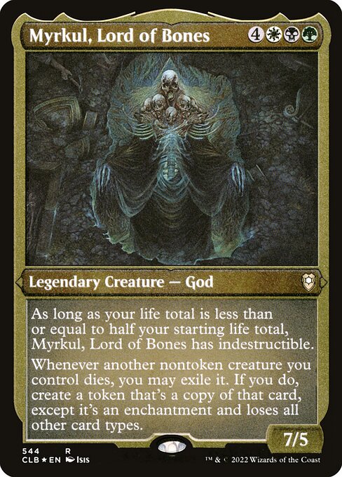Commander Legends: Battle for Baldur's Gate - 544 - Myrkul, Lord of Bones - Rare - Multi - Non-foil