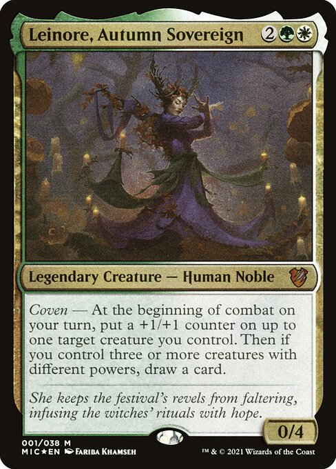 Midnight Hunt Commander - 1 - Leinore, Autumn Sovereign - Mythic - WG - Non-foil