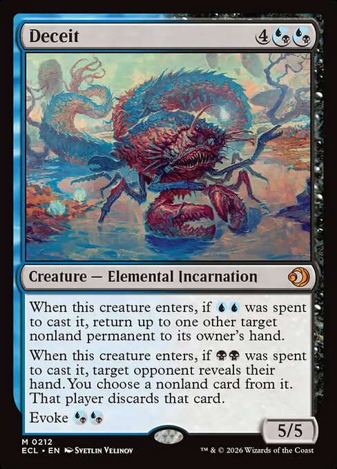 Lorwyn Eclipsed - 212 - Deceit - Mythic - UB - Non-foil