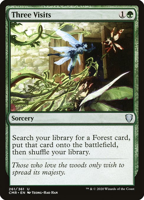 Commander Legends - 261 - Three Visits - Uncommon - G - Non-foil