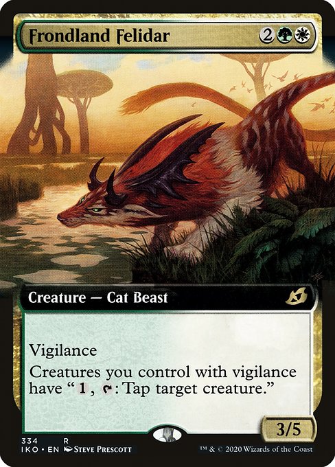 Ikoria: Lair of Behemoths - 334 - Frondland Felidar - Rare - WG - Non-foil