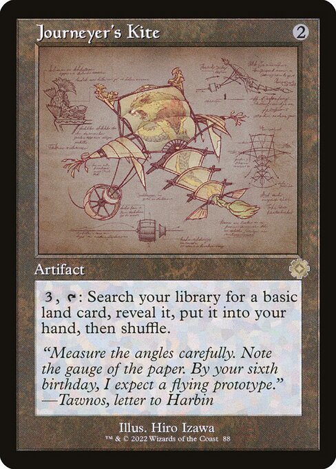 The Brothers' War Retro Artifacts - 88 - Journeyer's Kite - Rare - C - Foil