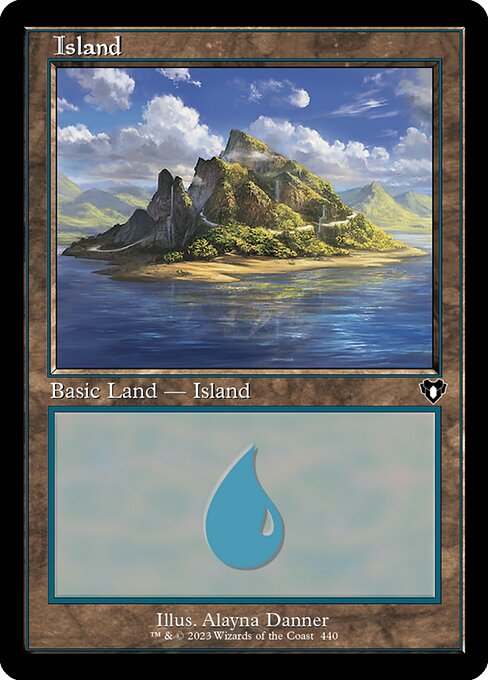 Commander Masters - 440 - Island - Common - C - Foil