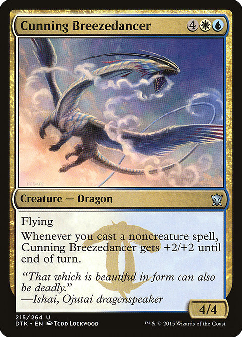 Dragons of Tarkir - 215 - Cunning Breezedancer - Uncommon - WU - Non-foil