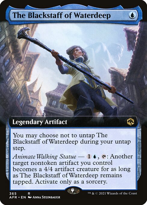 Adventures in the Forgotten Realms - 365 - The Blackstaff of Waterdeep - Rare - U - Foil