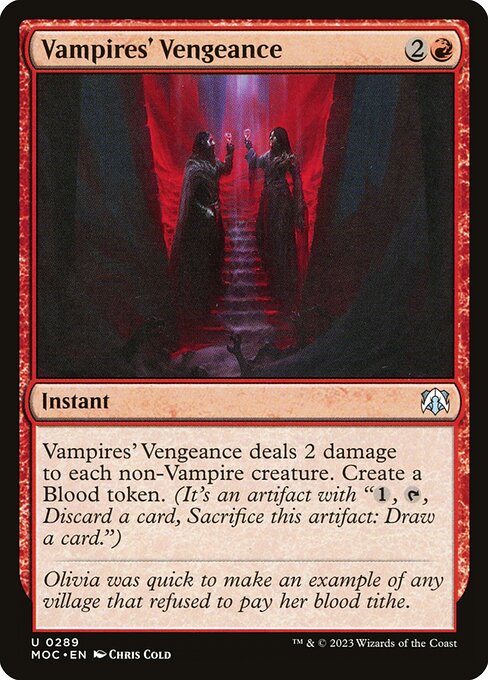 March of the Machine Commander - 289 - Vampires' Vengeance - Uncommon - R - Non-foil