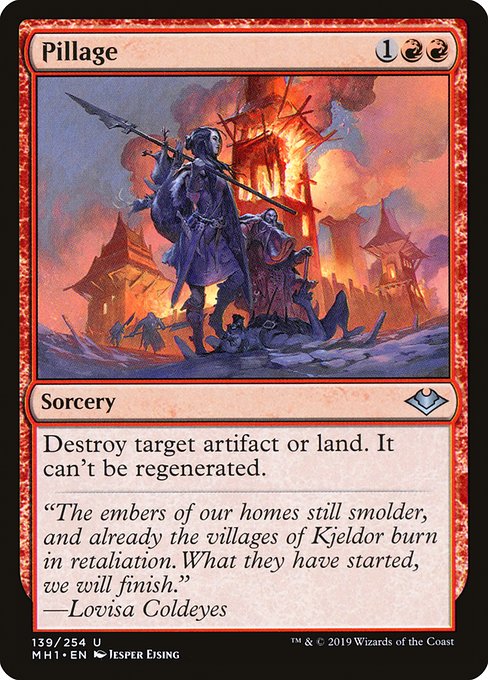 Modern Horizons - 139 - Pillage - Uncommon - R - Non-foil
