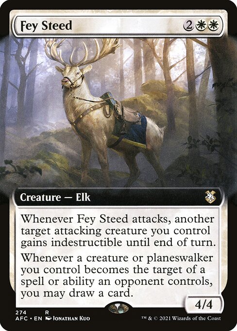 Forgotten Realms Commander - 274 - Fey Steed - Rare - W - Non-foil