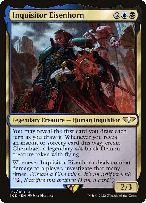 Warhammer 40,000 Commander - 127 - Inquisitor Eisenhorn - Rare - UB - Non-foil