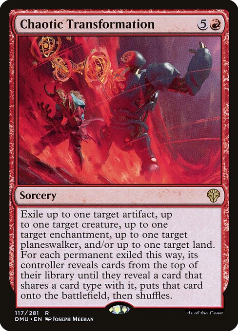 Dominaria United - 117 - Chaotic Transformation - Rare - R - Foil