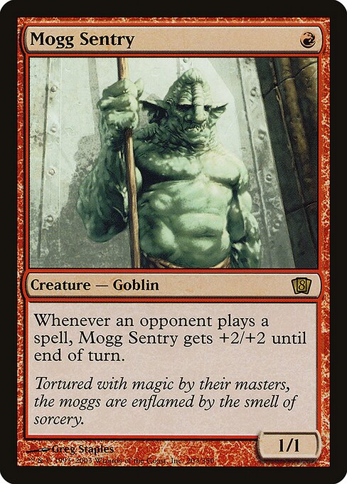 Eighth Edition - 203★ - Mogg Sentry - Rare - R - Foil