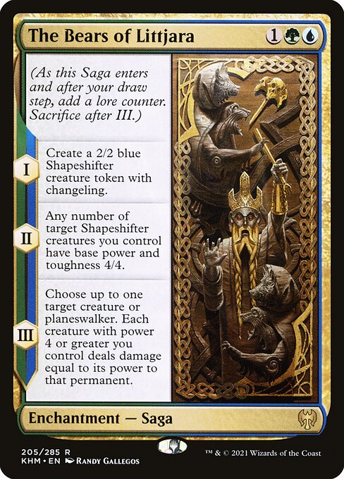 Kaldheim - 205 - The Bears of Littjara - Rare - UG - Non-foil