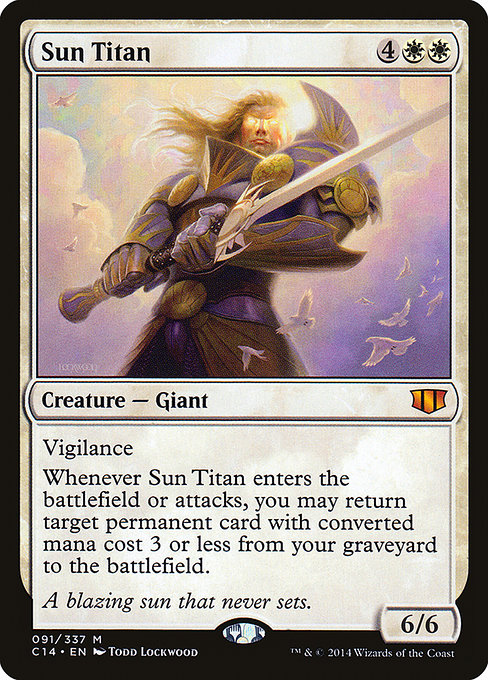 Commander 2014 - 91 - Sun Titan - Mythic - W - Non-foil