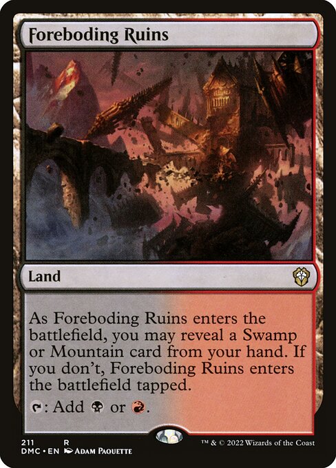Dominaria United Commander - 211 - Foreboding Ruins - Rare - C - Non-foil