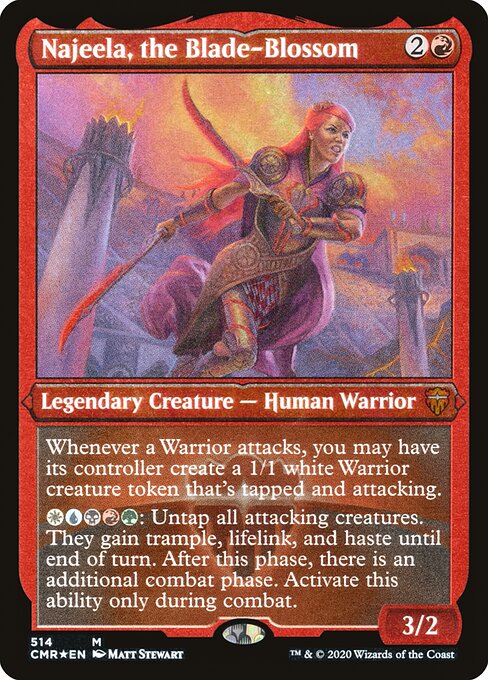 Commander Legends - 514 - Najeela, the Blade-Blossom - Mythic - R - Foil Etched