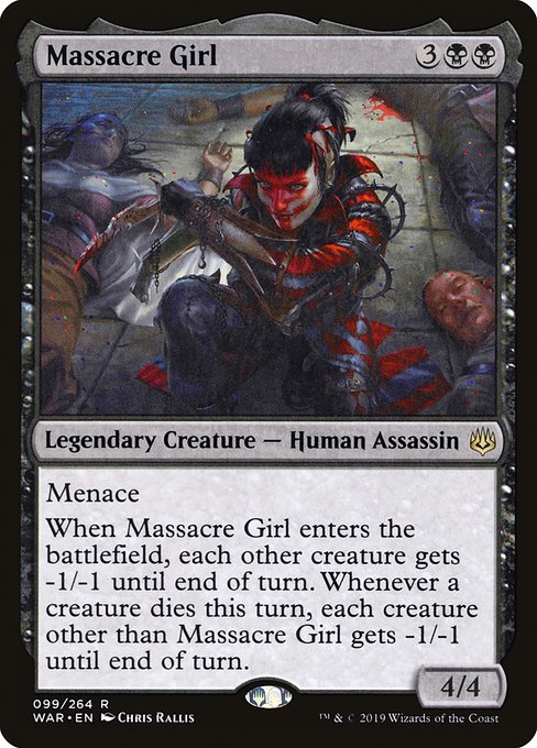 War of the Spark - 99 - Massacre Girl - Rare - B - Foil