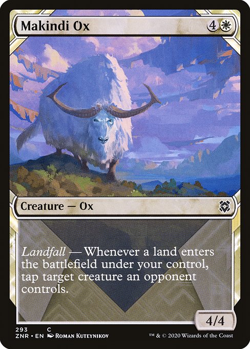 Zendikar Rising - 293 - Makindi Ox - Common - W - Non-foil