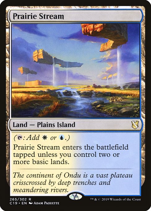 Commander 2019 - 265 - Prairie Stream - Rare - C - Non-foil