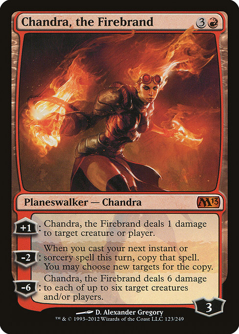 Magic 2013 - 123 - Chandra, the Firebrand - Mythic - R - Non-foil