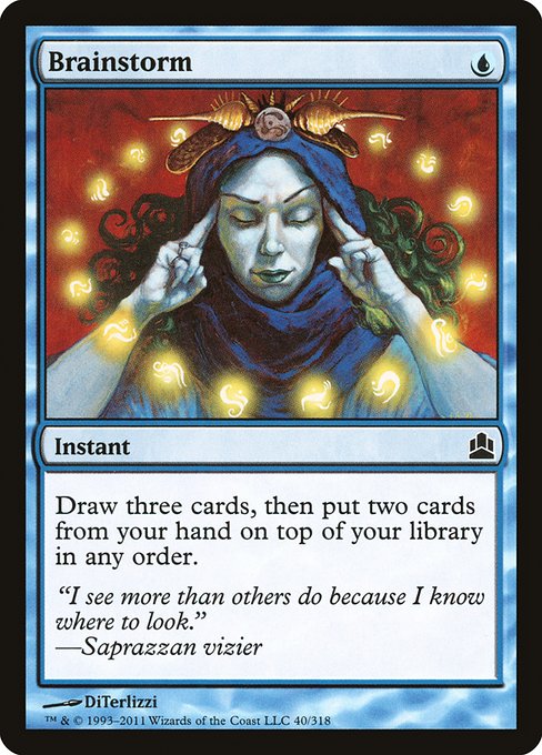 Commander 2011 - 40 - Brainstorm - Common - U - Non-foil