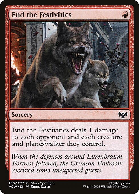 Innistrad: Crimson Vow - 155 - End the Festivities - Common - R - Foil