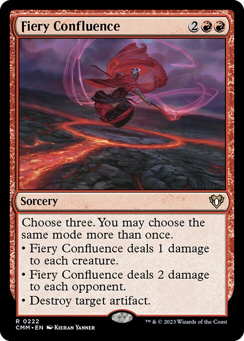 Commander Masters - 222 - Fiery Confluence - Rare - R - Non-foil