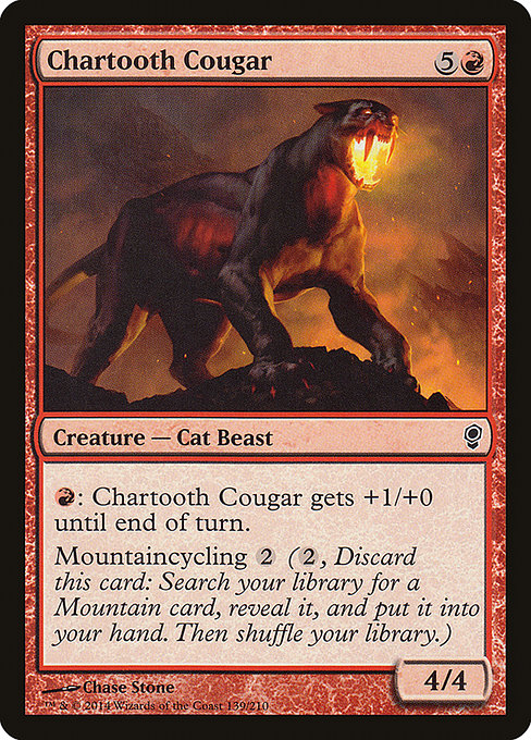 Conspiracy - 139 - Chartooth Cougar - Common - R - Non-foil