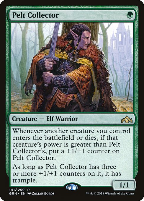 Guilds of Ravnica - 141 - Pelt Collector - Rare - G - Foil