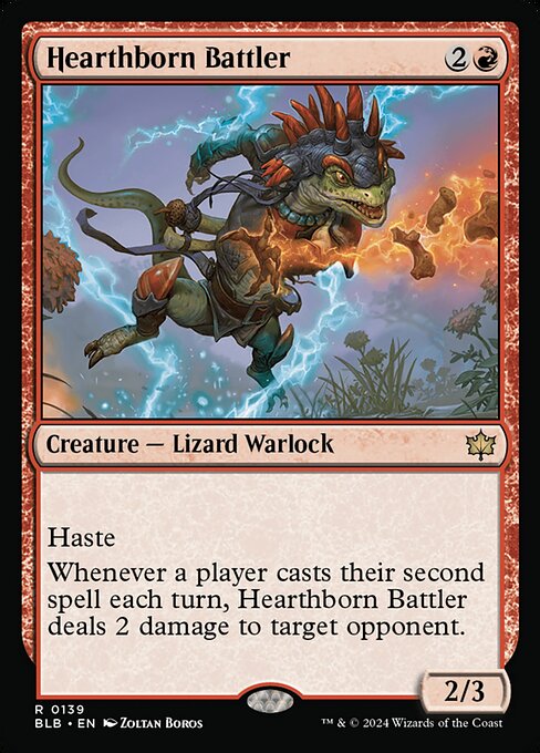 Bloomburrow - 139 - Hearthborn Battler - Rare - R - Foil