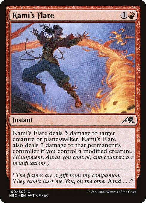 Kamigawa: Neon Dynasty - 150 - Kami's Flare - Common - R - Non-foil