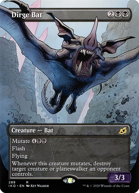 Ikoria: Lair of Behemoths - 289 - Dirge Bat - Rare - B - Foil