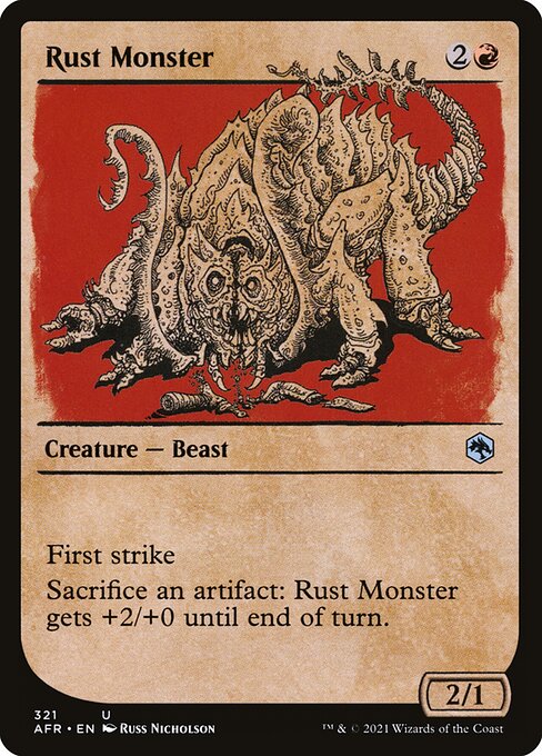 Adventures in the Forgotten Realms - 321 - Rust Monster - Uncommon - R - Non-foil