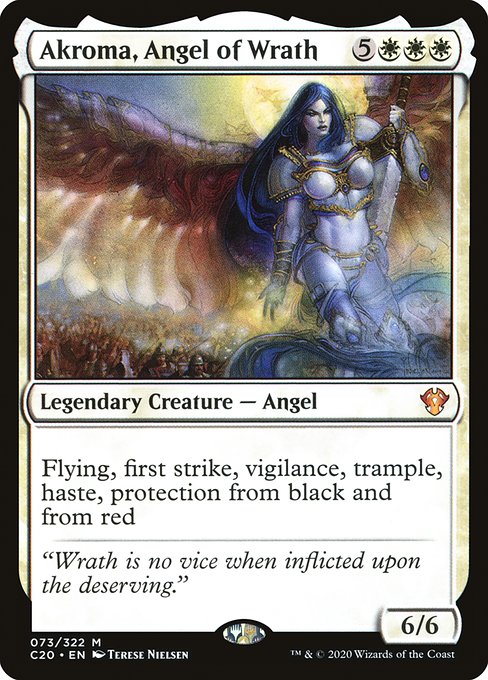Commander 2020 - 73 - Akroma, Angel of Wrath - Mythic - W - Non-foil