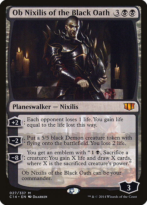 Commander 2014 - 27 - Ob Nixilis of the Black Oath - Mythic - B - Non-foil