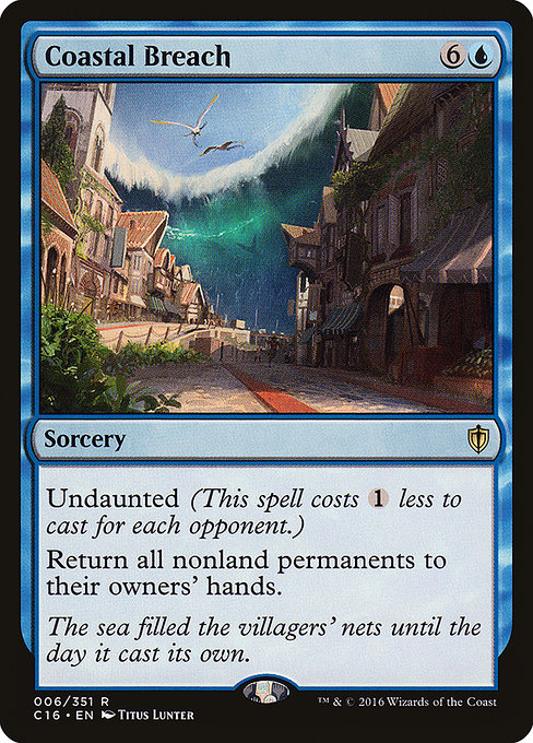 Commander 2016 - 6 - Coastal Breach - Rare - U - Non-foil