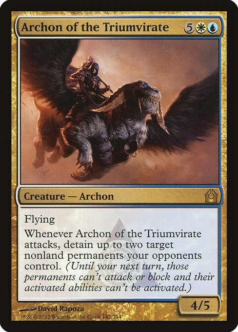 Return to Ravnica - 142 - Archon of the Triumvirate - Rare - WU - Non-foil